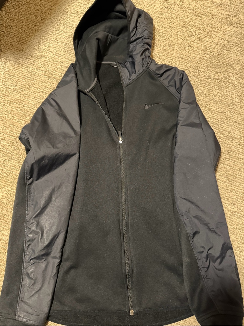 Nike Men’s Black Hooded Performance Jacket
